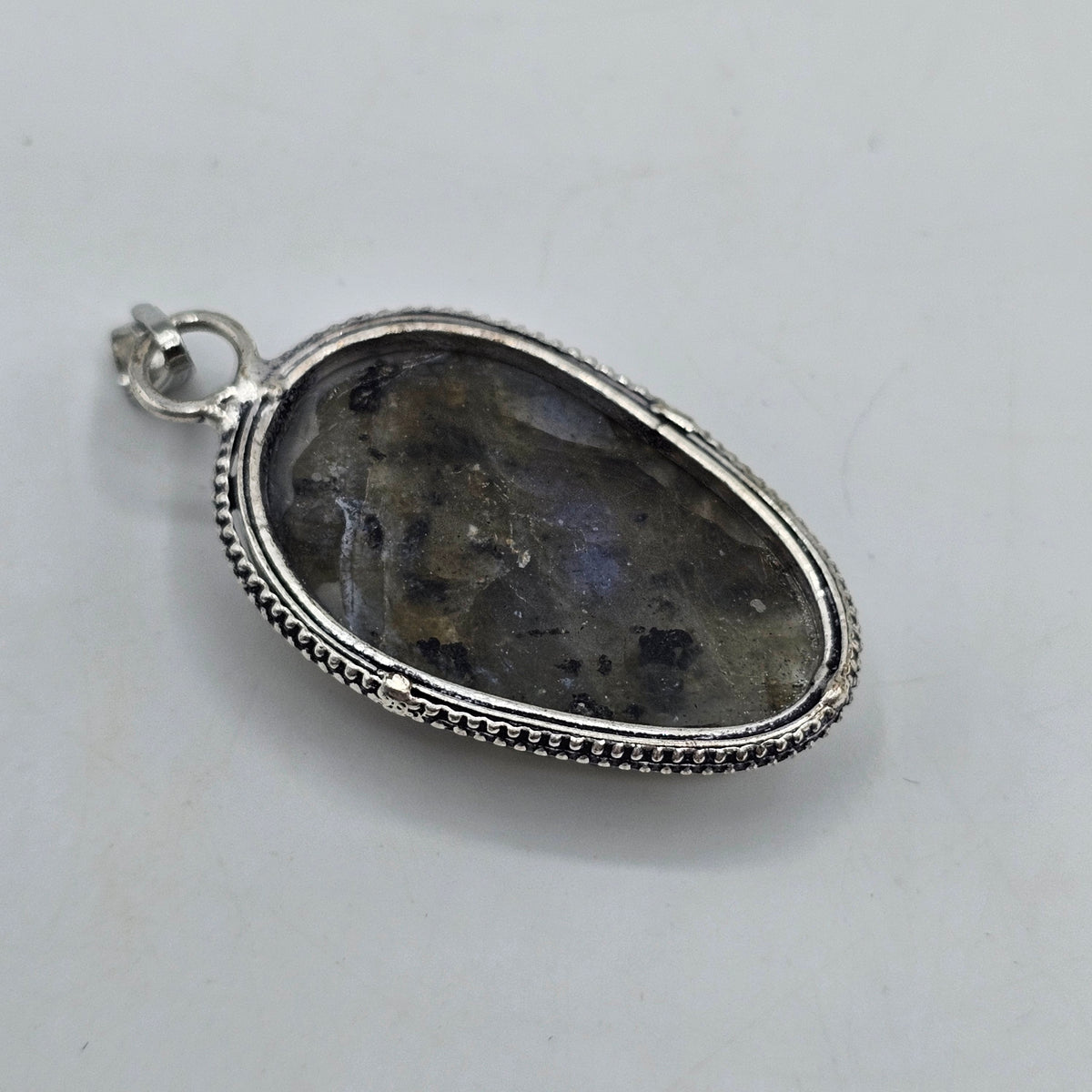 Labradorite Polished Cabochon Pendant