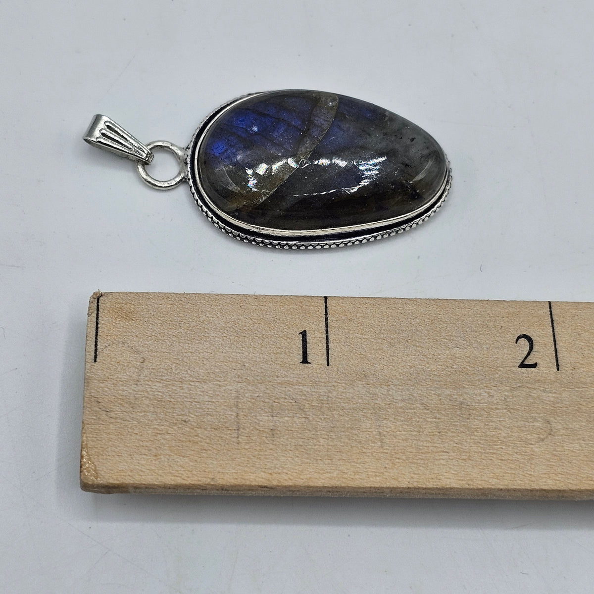 Labradorite Polished Cabochon Pendant