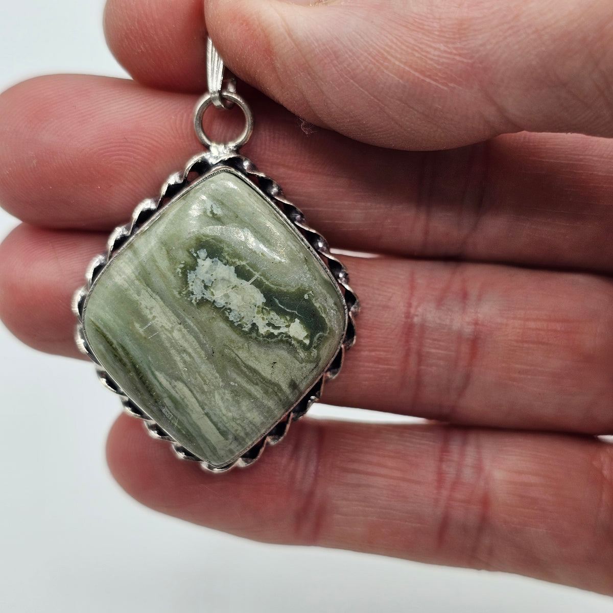 Polished Stone Cabochon Pendant