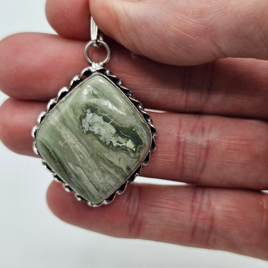 Polished Stone Cabochon Pendant