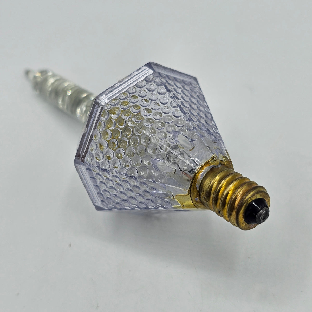 Vintage C7 Silver Glitter Bubble Light Bulb - tested and working
