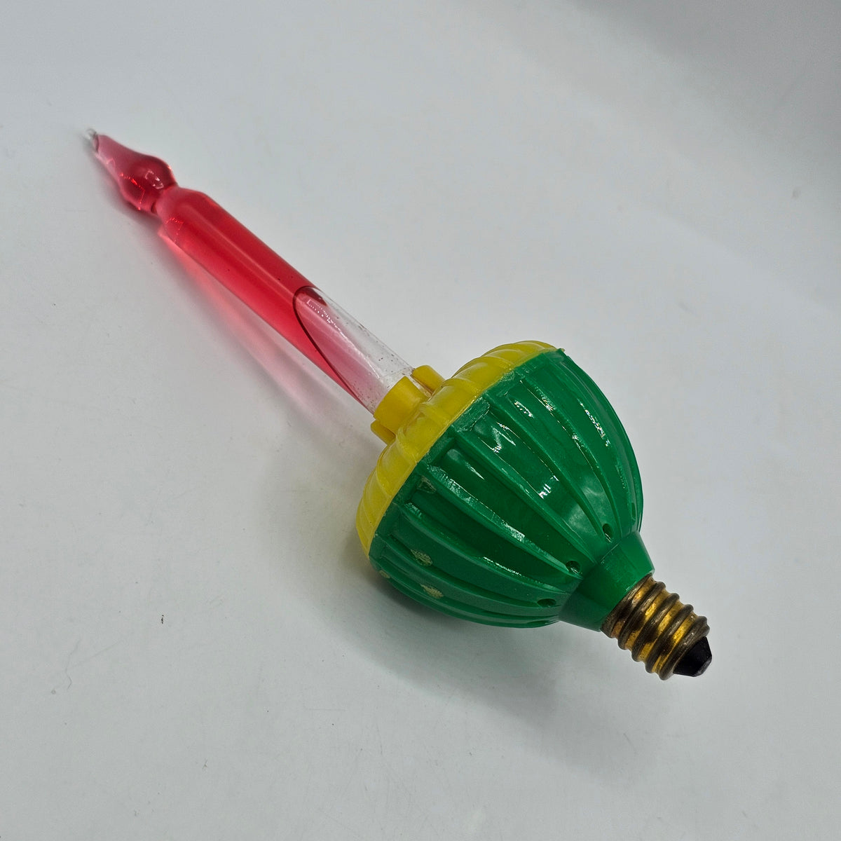 Vintage C7 Red Bubble Light Bulb - tested and working