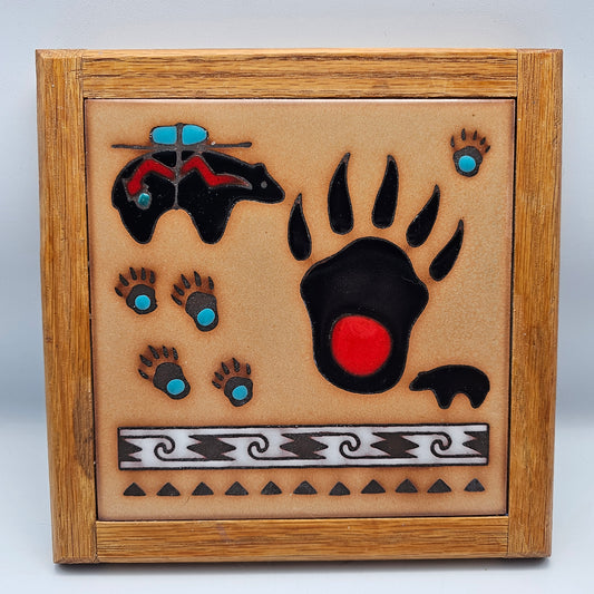 Zuni Bear Tile Trivit