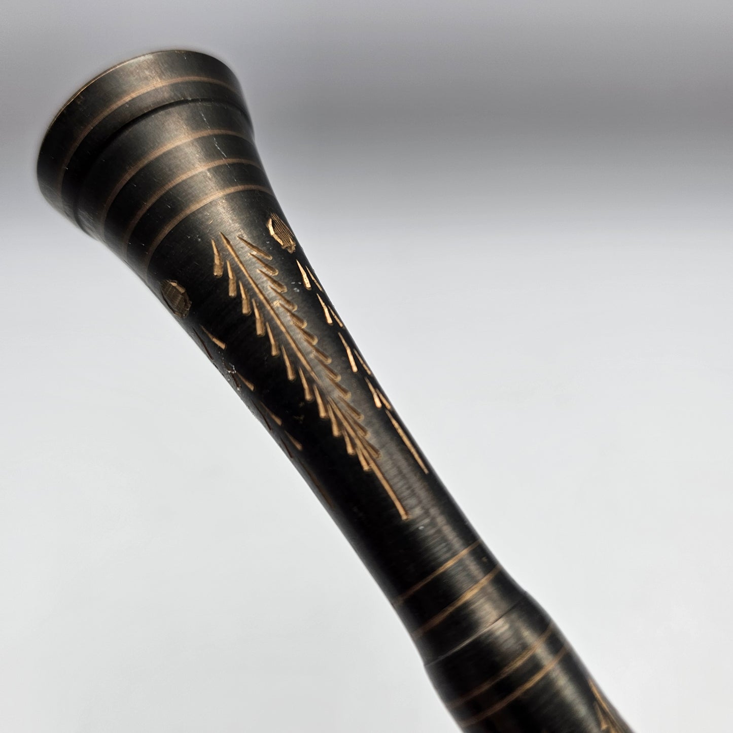 Vintage Cut to Brass Bud Vase