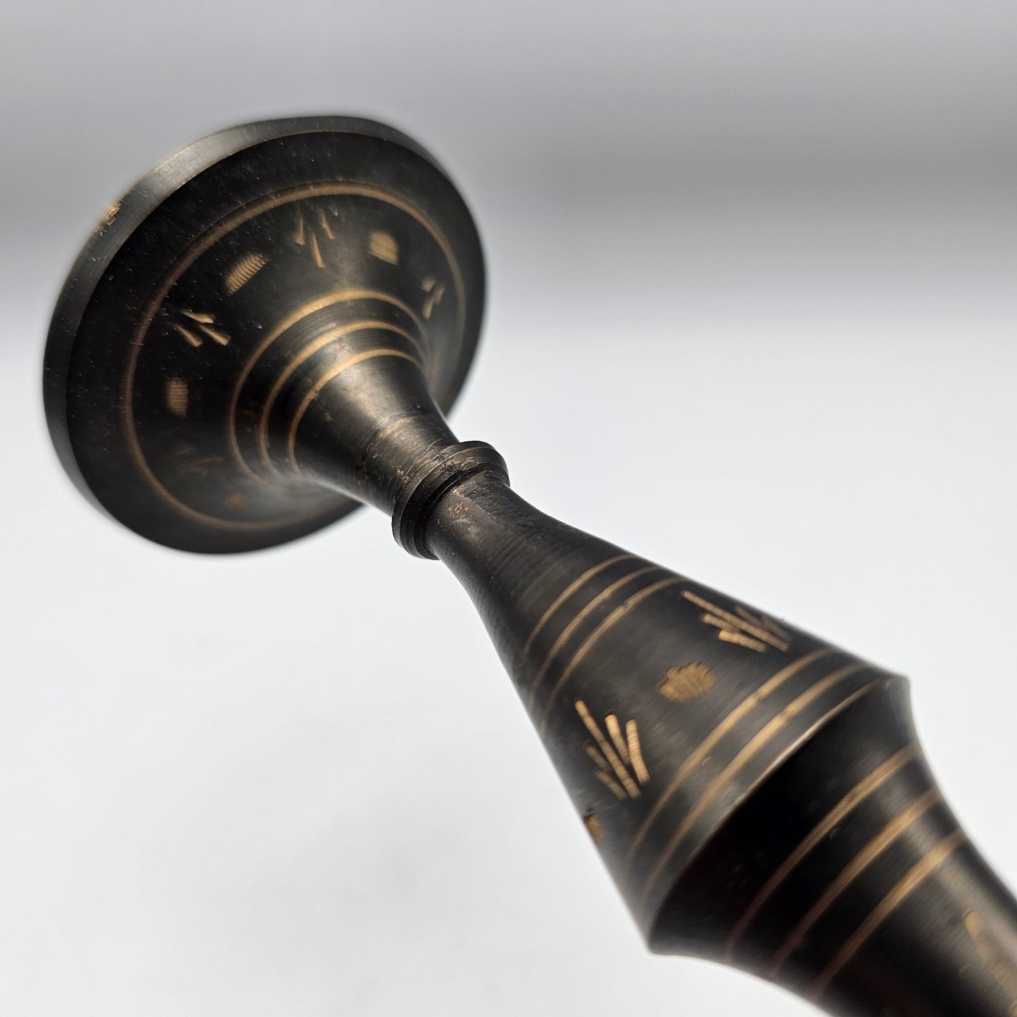 Vintage Cut to Brass Bud Vase