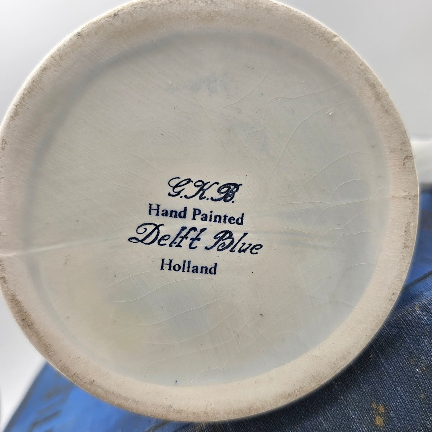 Vintage Delft Blue Holland Hand Painted Heineken Mug