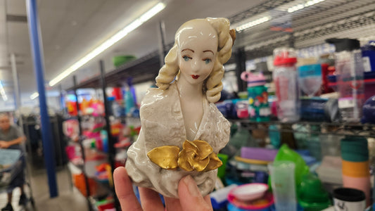 Vintage Cordey China Lady Head / Bust Figurine - 1940's