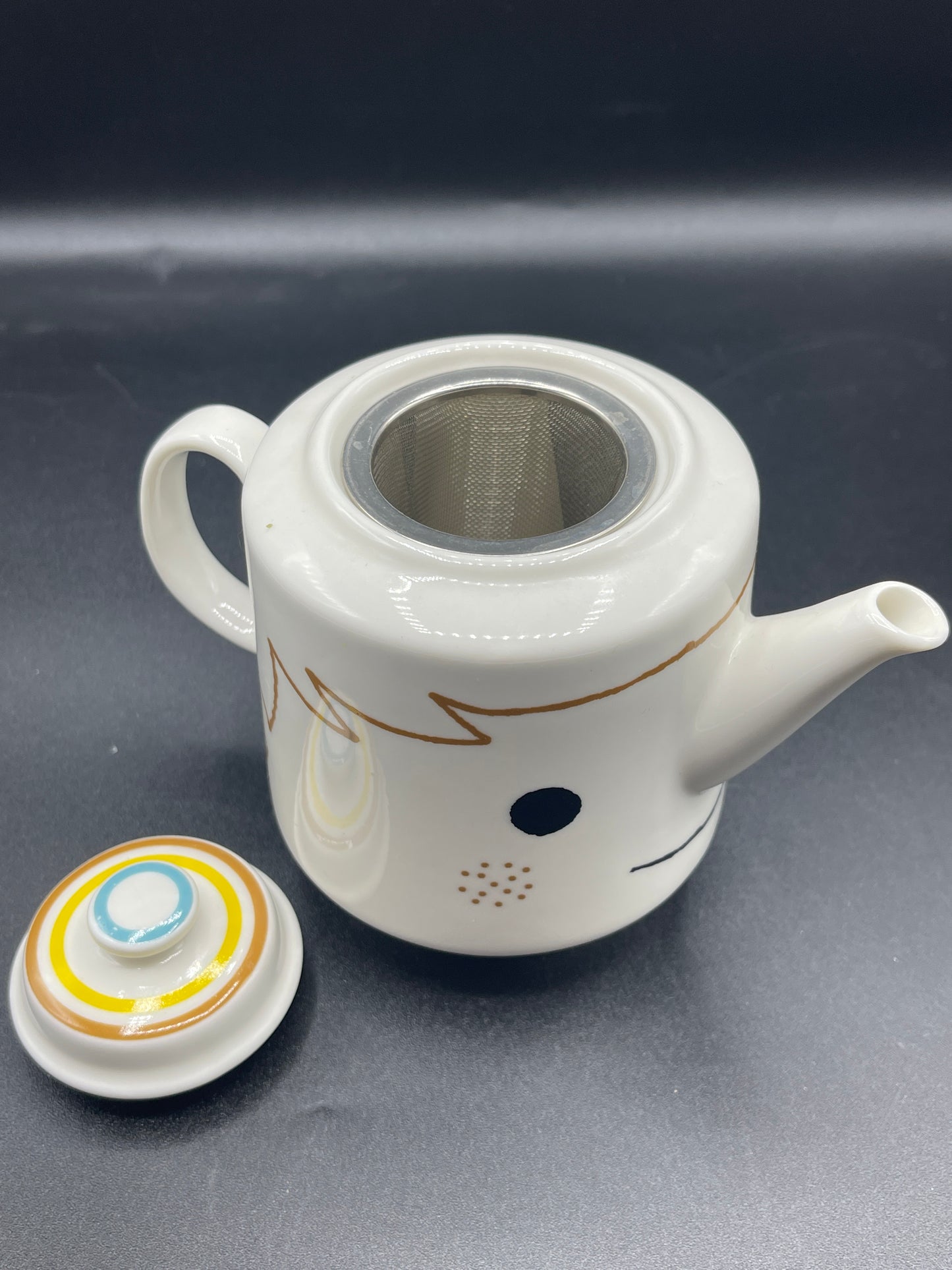 Shinzi Katoh Anthropomorphic Teapot with Strainer