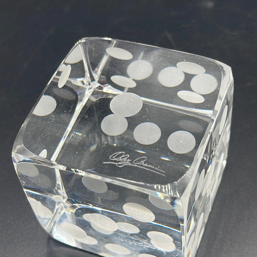 Oleg Cassini Signed Dice - Set of 2