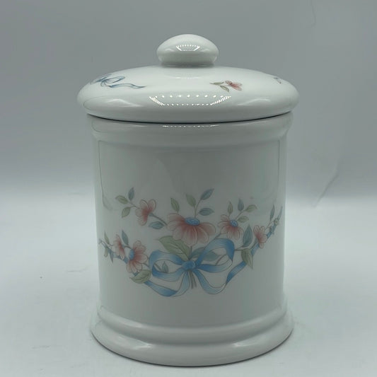 Princess House Floral Lidded Ceramic Canister