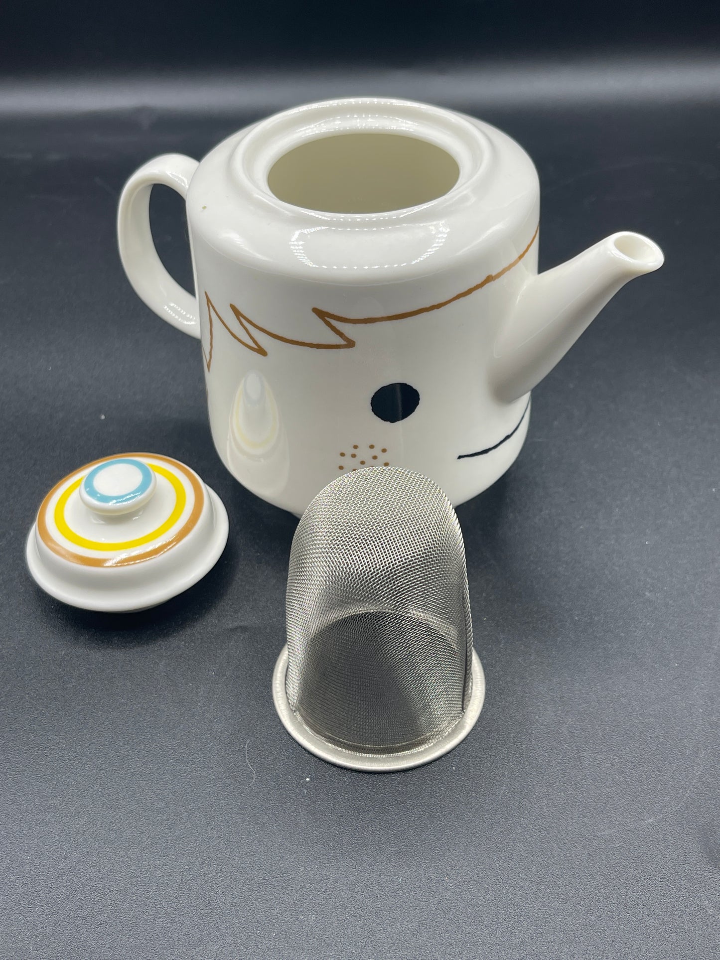 Shinzi Katoh Anthropomorphic Teapot with Strainer