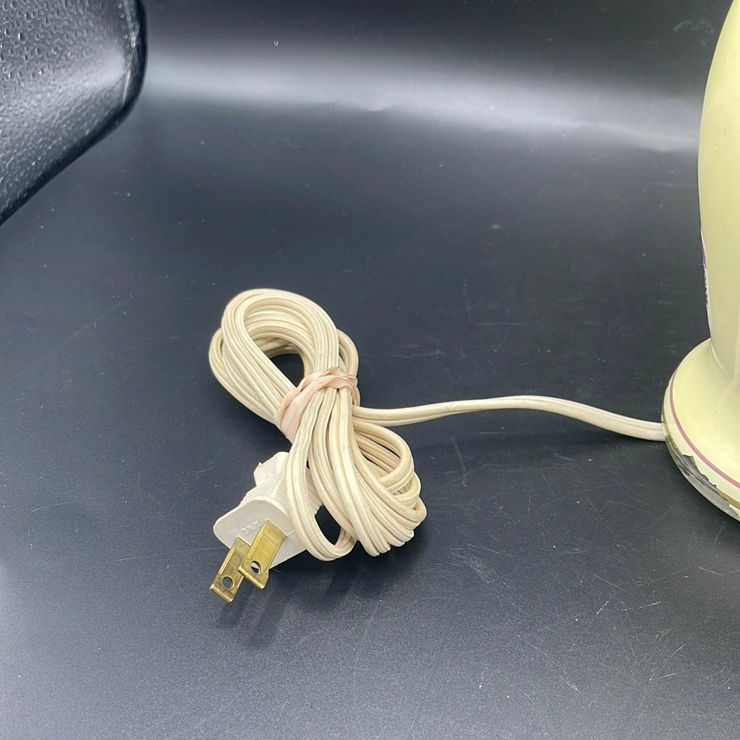 Vintage Hand Painted Table Lamp with Bird