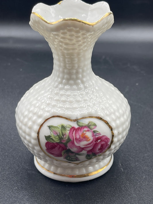 Small Vintage Rose Vase