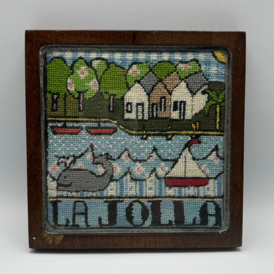 La Jolla Stitched Trivet/Decor