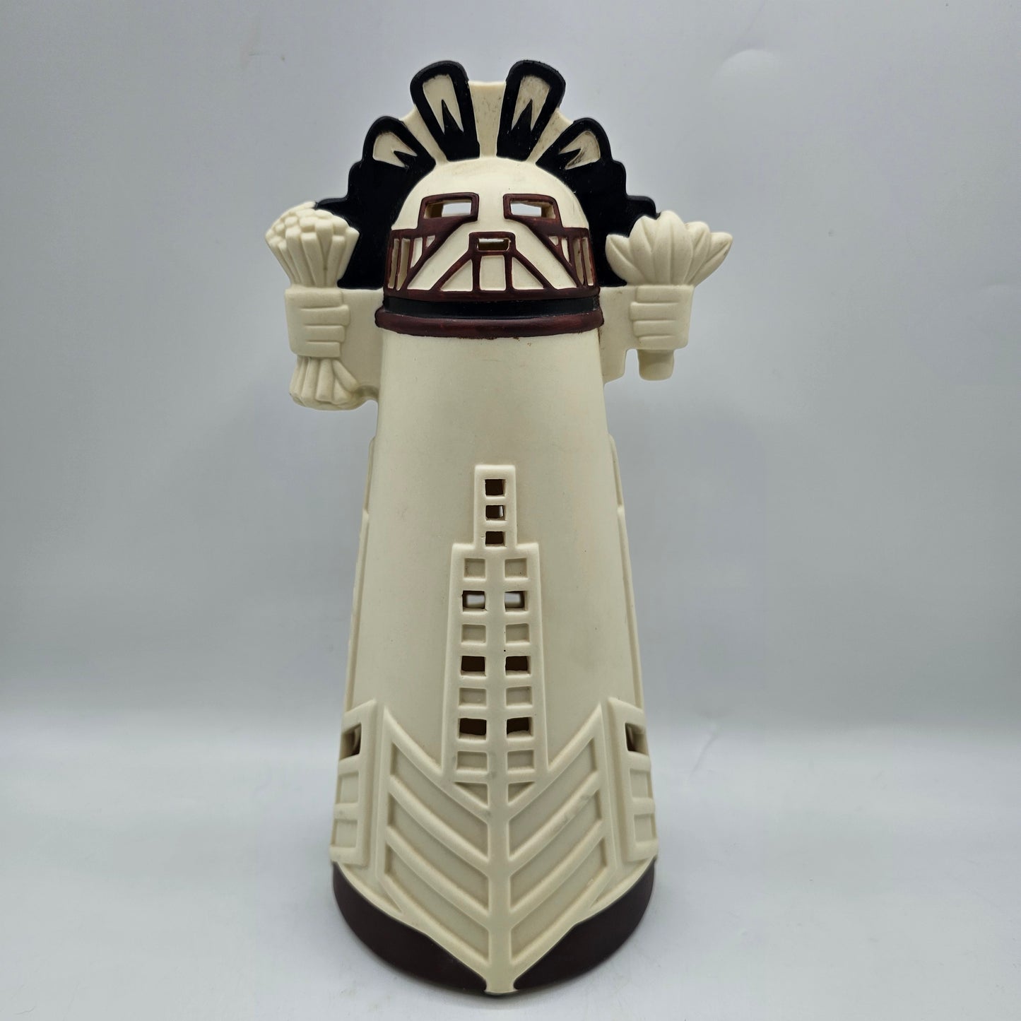 Ceramic Kachina Doll Candle Holder by Partylite