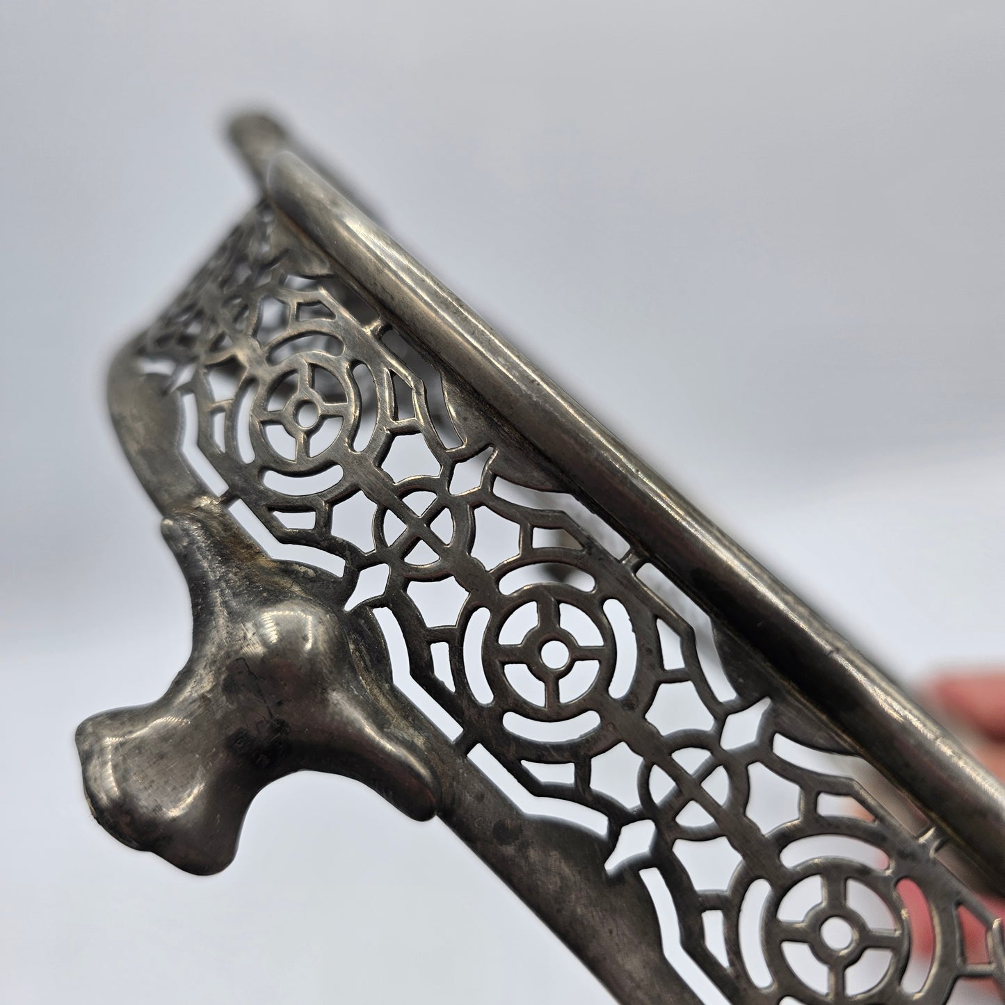 Vintage Silver Plated Footed Casserole Holder