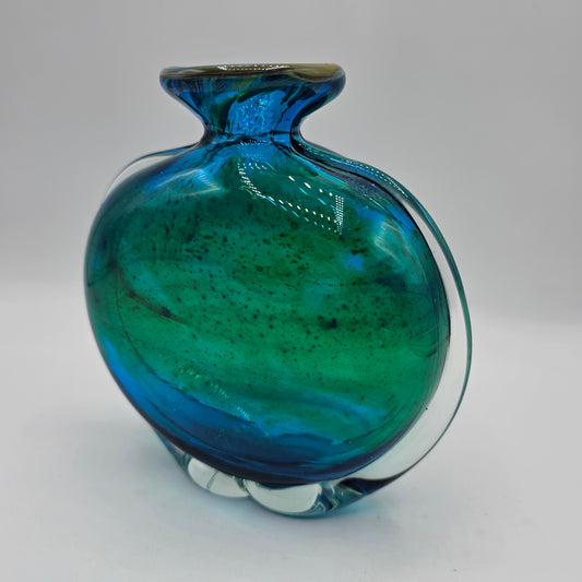 Vintage Mdina of Malta Art Glass Vase - Michael Mdina 1970's Medina