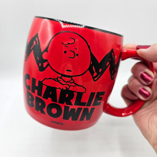 Red Charlie Brown Oversized Mug by Peanuts