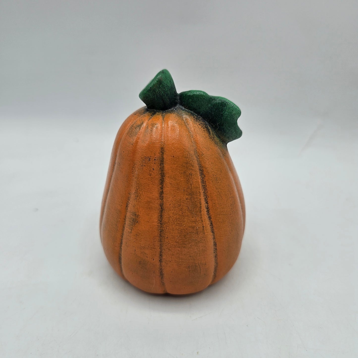 Vintage Hand Painted Ceramic Pumpkin Jack O Lantern Figurine