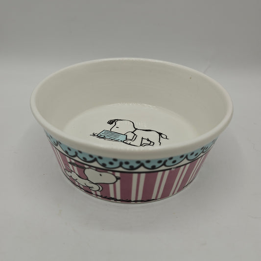 Snoopy Peanuts Ceramic Dog, Cat or Small Pet Bowl