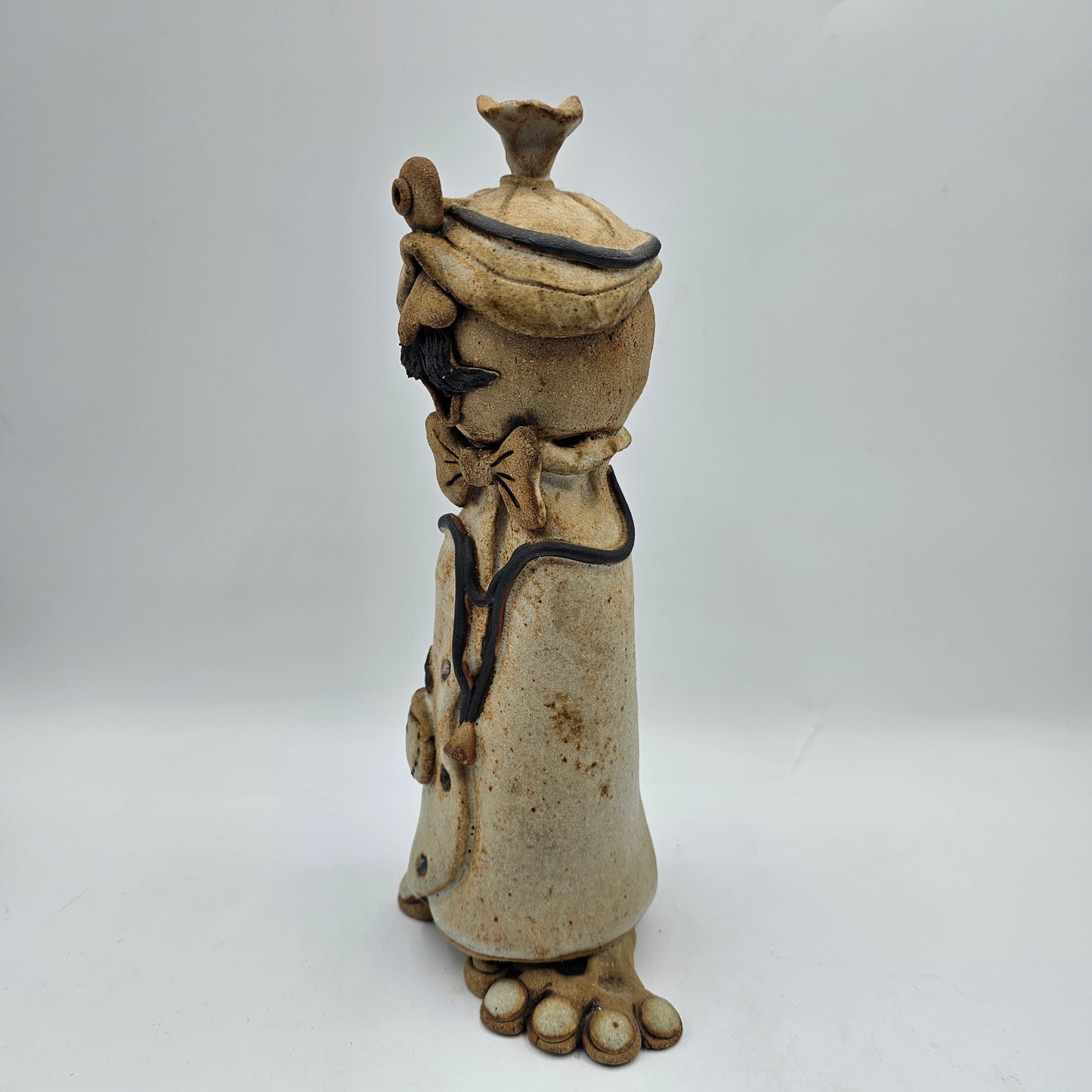 Tami Bier Studio Pottery Doctor Figurine Mid Century Folk Art Style - Artist Signed