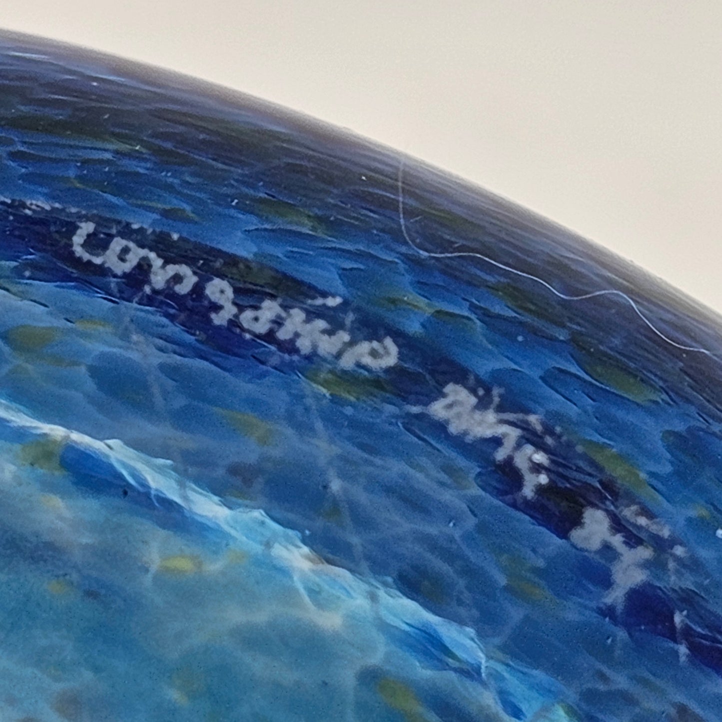 Caithness of Scotland Artisan Glass Longship on the Ocean Vase - Signed