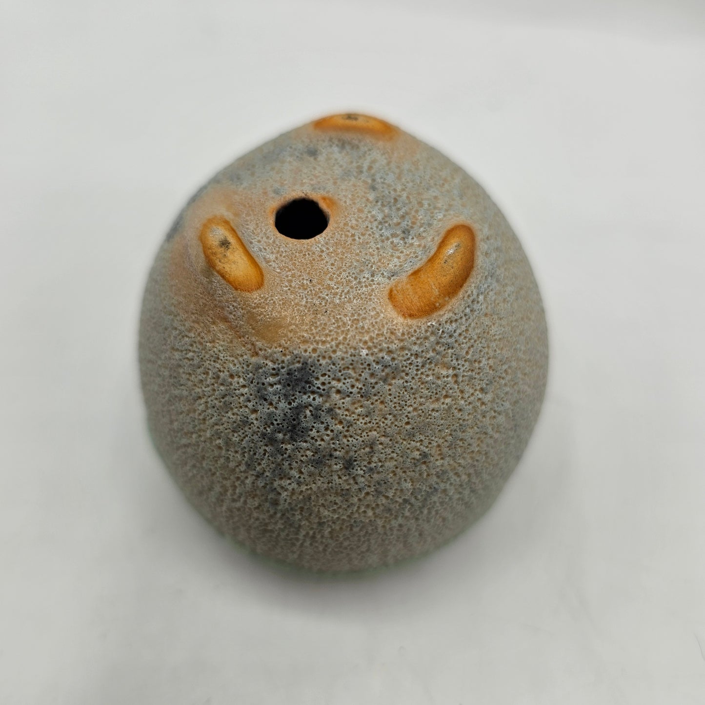 Art Pottery Sea Green Drip Glaze Mini Succulent Planter with Drainage Hole