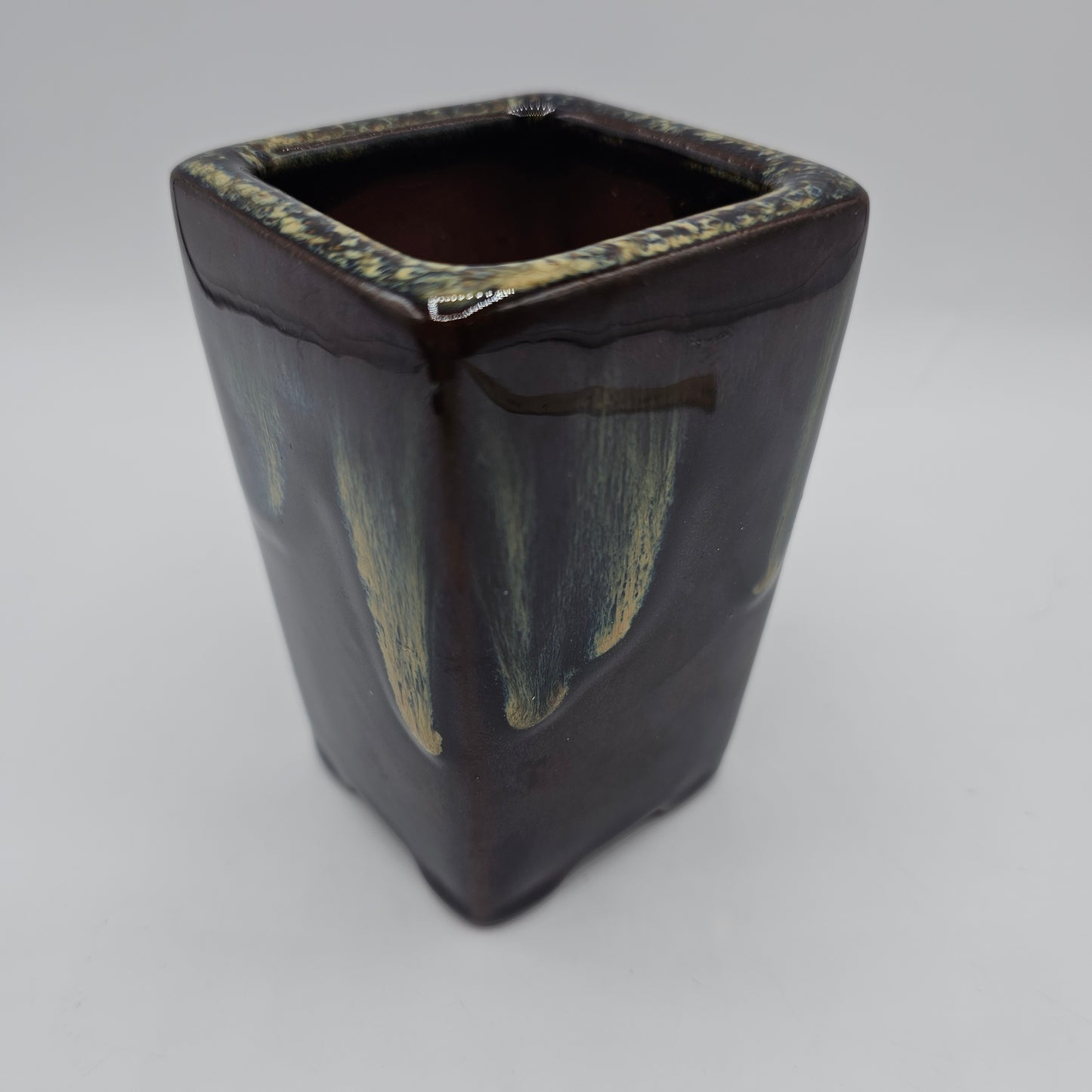 Small Drip Glazed Tetracotta Planter