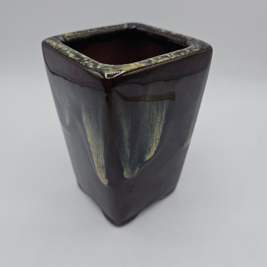 Small Drip Glazed Tetracotta Planter