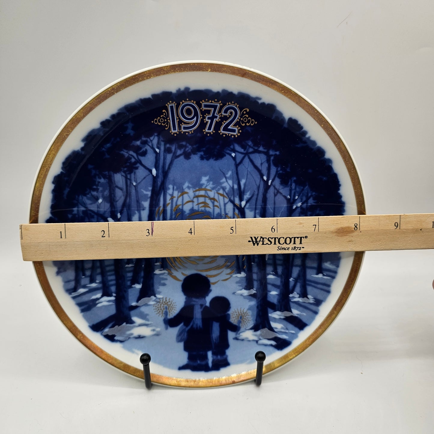 Santa Clara Porcelain Christmas Collector's plate 1972 - Made in Spain