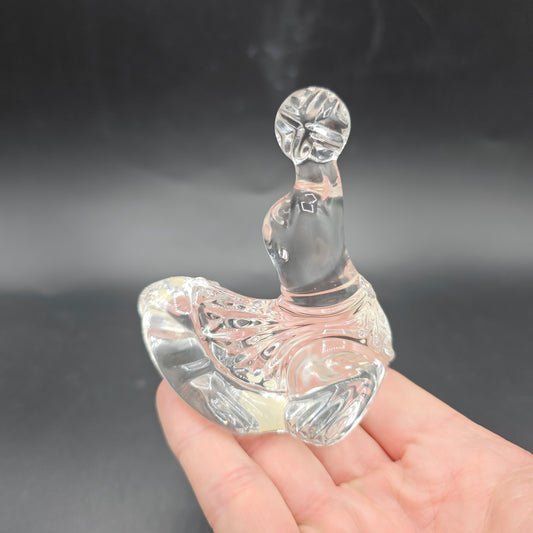 Princess House Lead Crystal Rocker Figurine - Seal with Ball