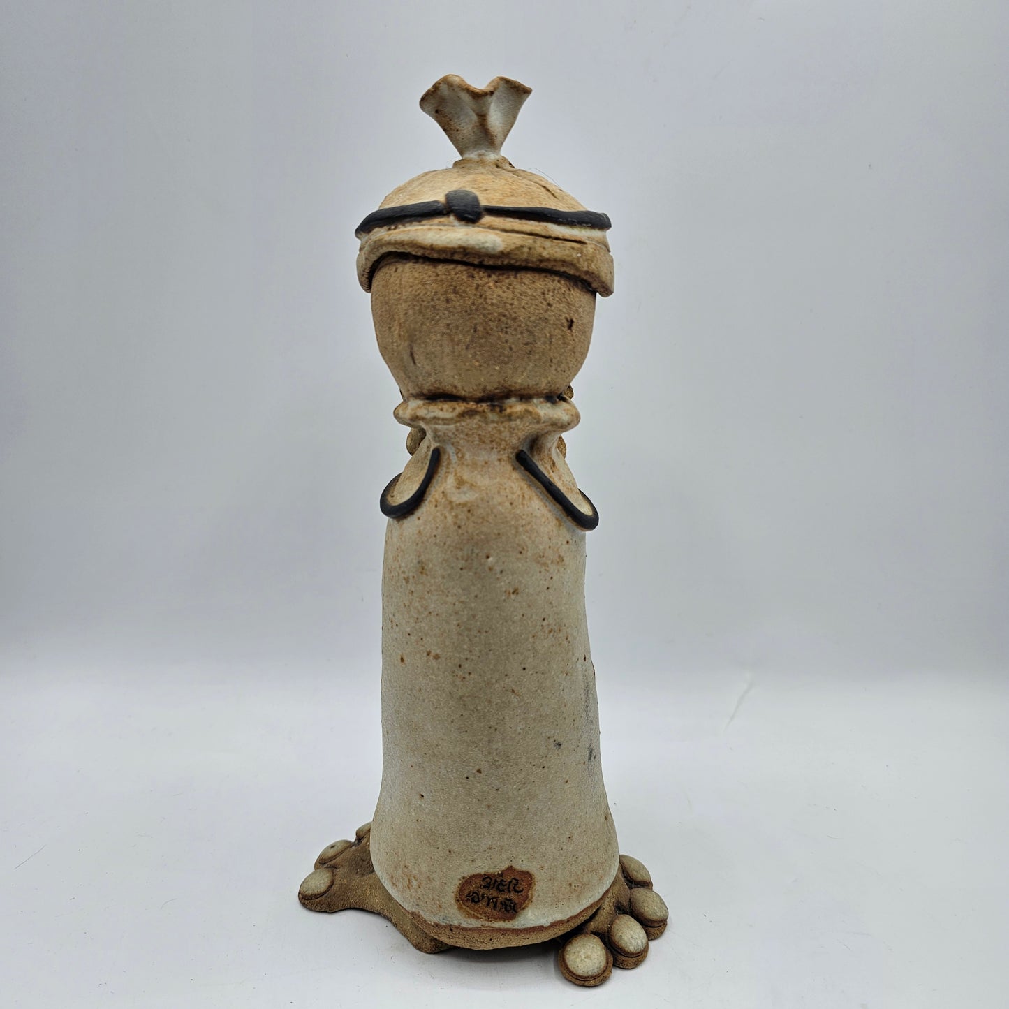 Tami Bier Studio Pottery Doctor Figurine Mid Century Folk Art Style - Artist Signed