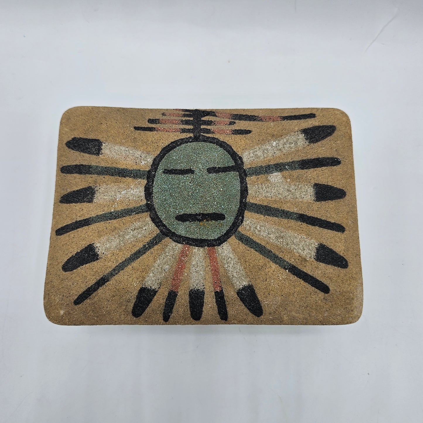 Native American Sand Art Trinket Box