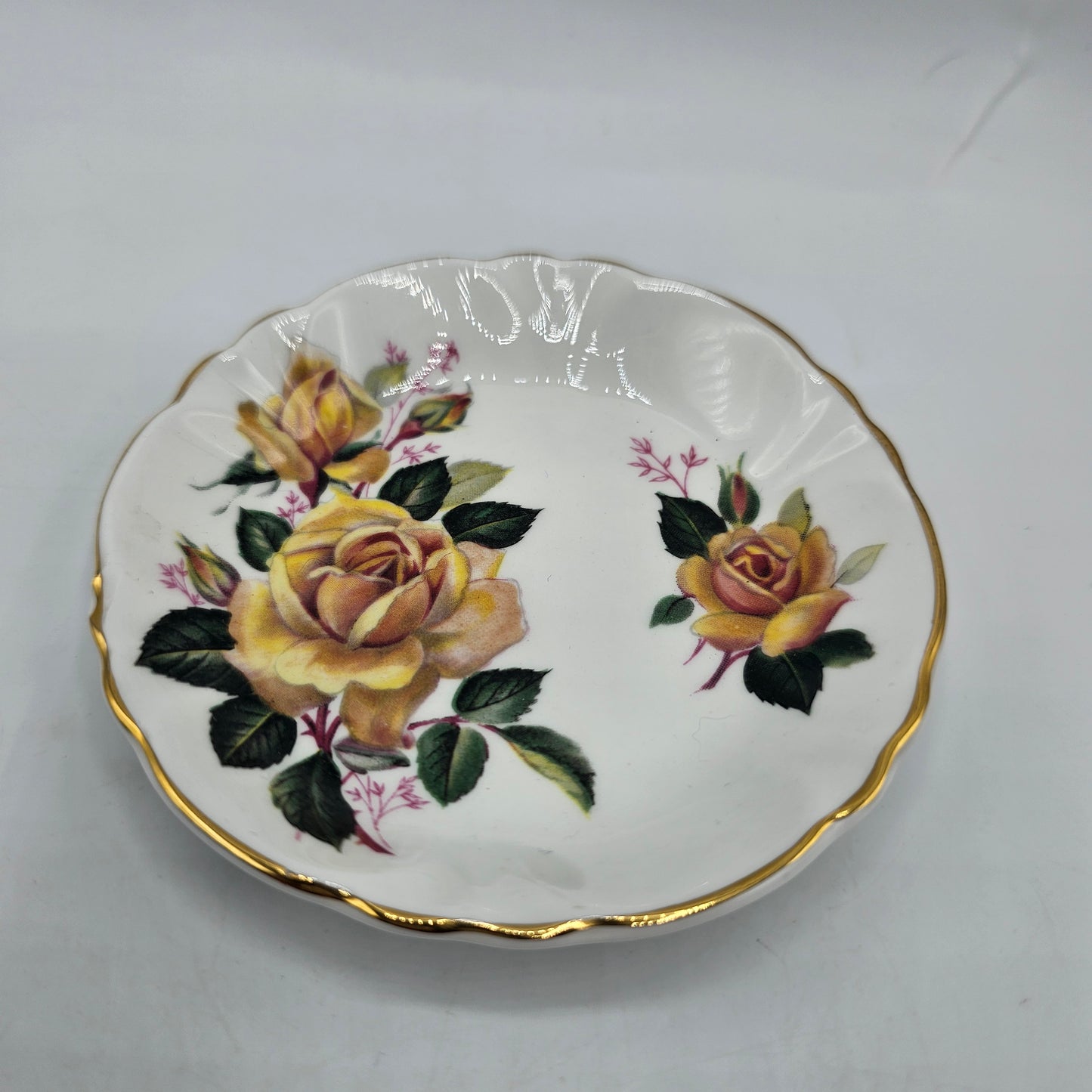 Hammersley / Spode for Princess House Yellow Rose Trinket Dish