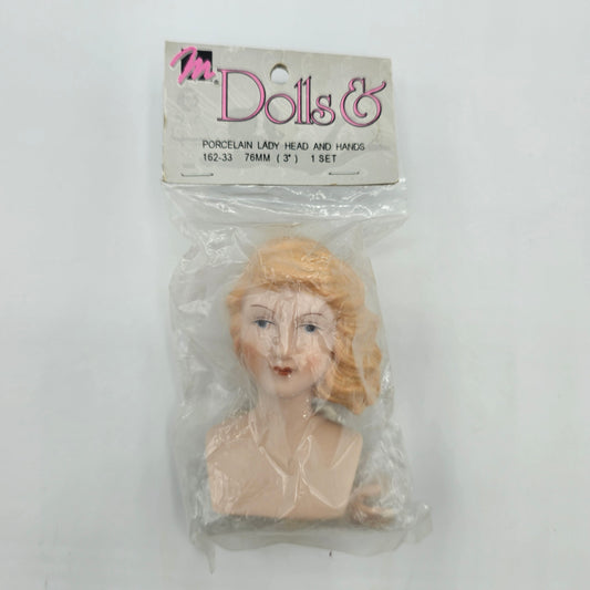 Porcelain Lady Head and Hands - Blonde