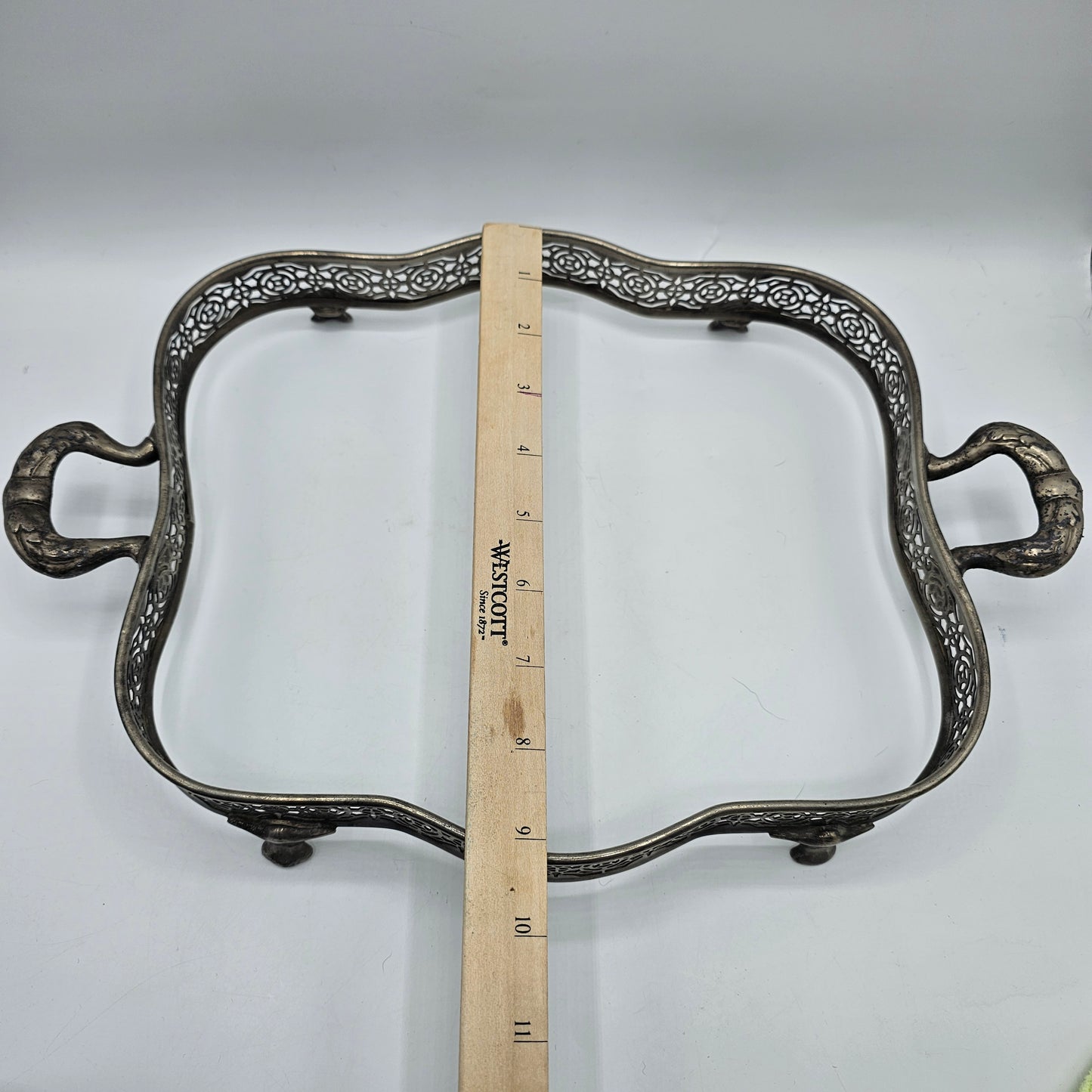 Vintage Silver Plated Footed Casserole Holder