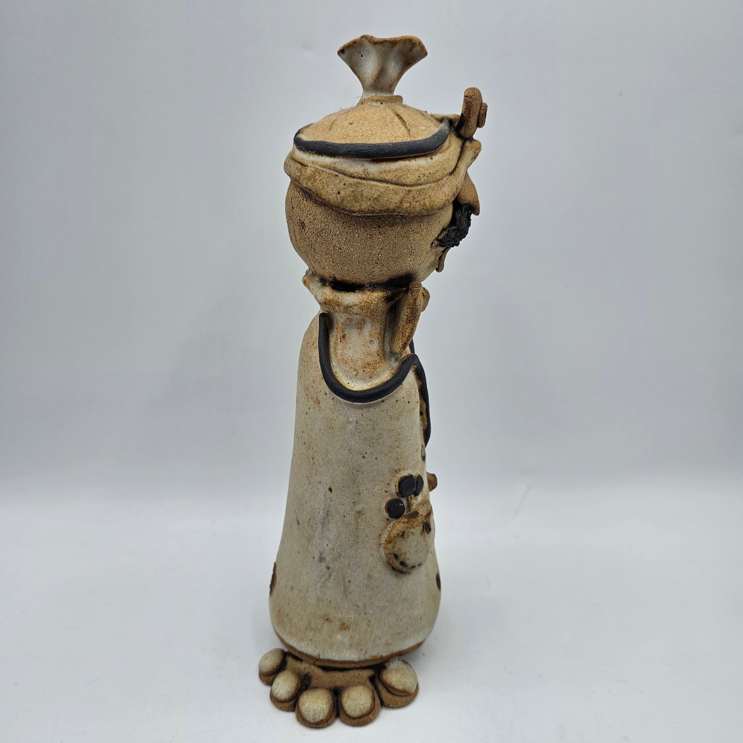 Tami Bier Studio Pottery Doctor Figurine Mid Century Folk Art Style - Artist Signed