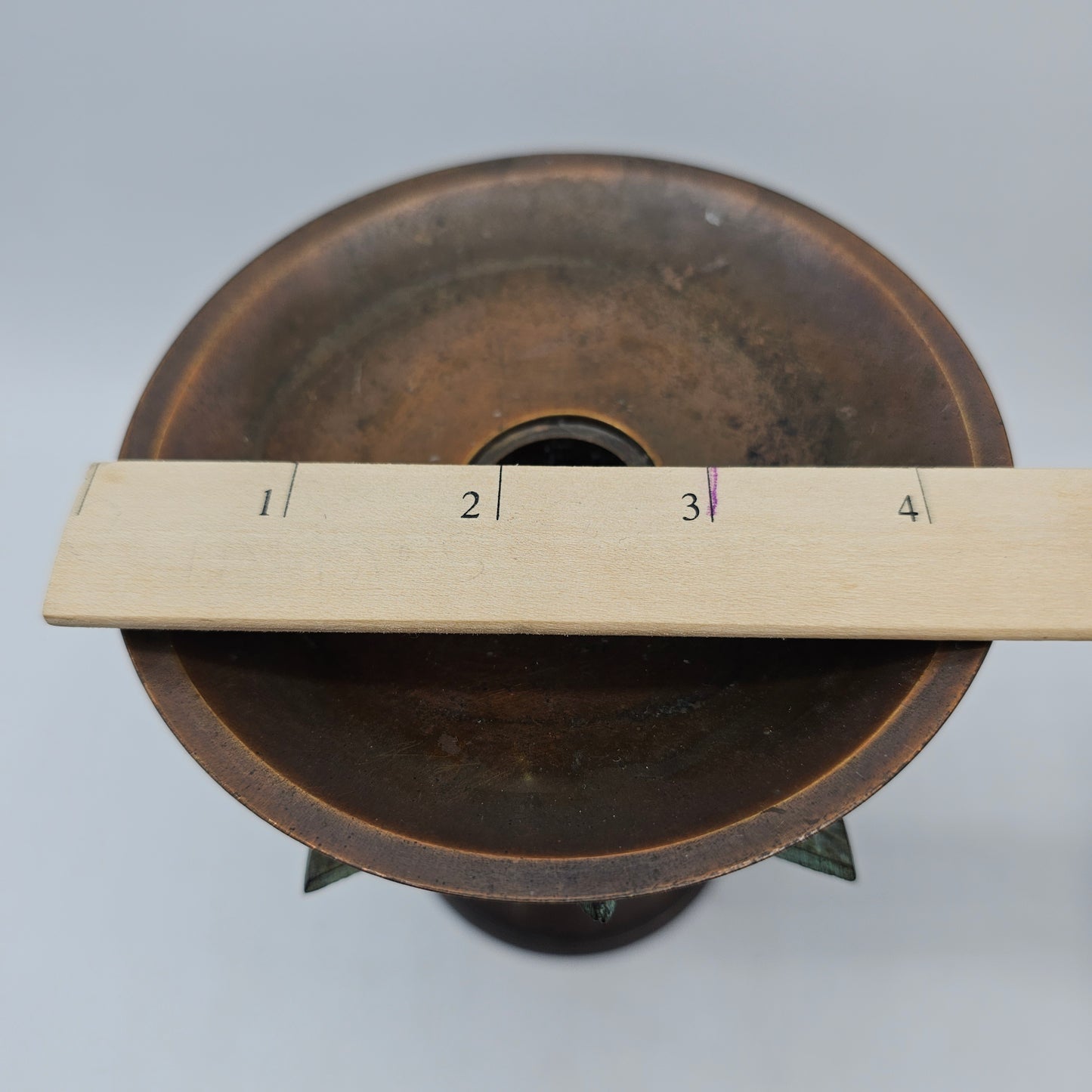 Pineapple Copper and Verdigris Patina Metal Candlestick and Candle Holder by Tommy Bahama