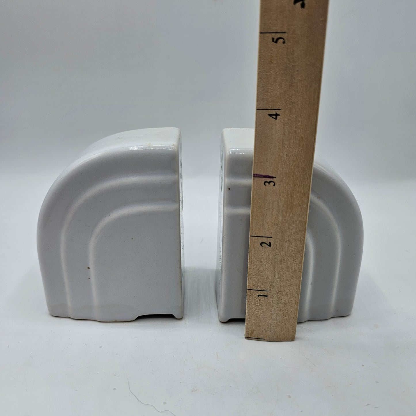 Vintage Hand Painted Mid Century Salt and Pepper Shakers with Cork Stoppers - Red Flowers