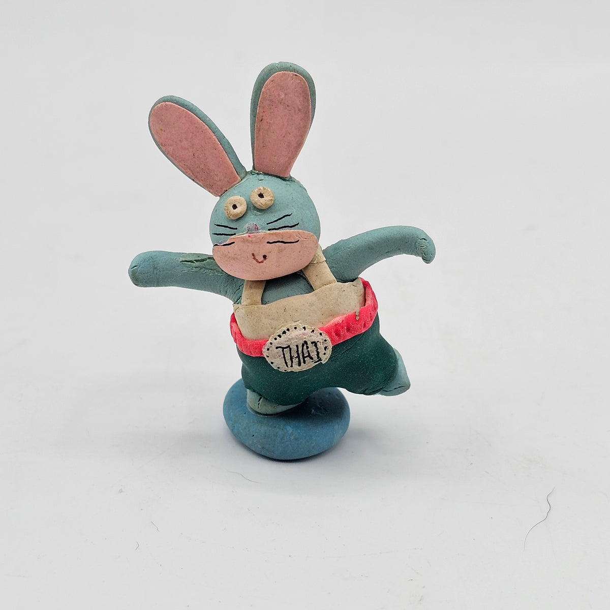Miniature Clay Bunny Rabbit Figurine