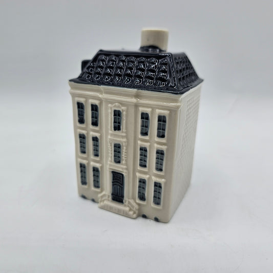 KLM Blue Delftware Miniature Ceramic House - Number 93, SieboldHuis, Leiden, Netherlands