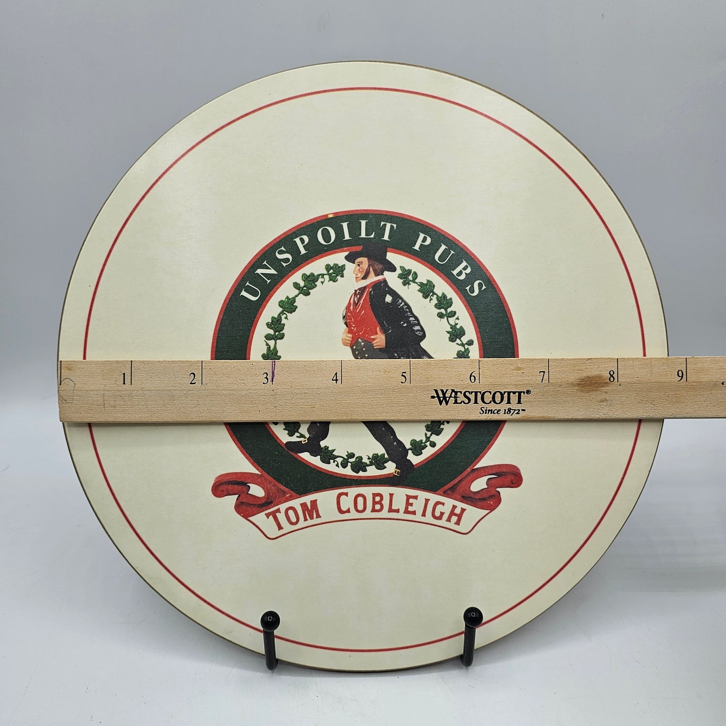 Tom Cobleigh "Unspoilt Pubs" Round Cork Backed Bar Mat / Place Mat 9"