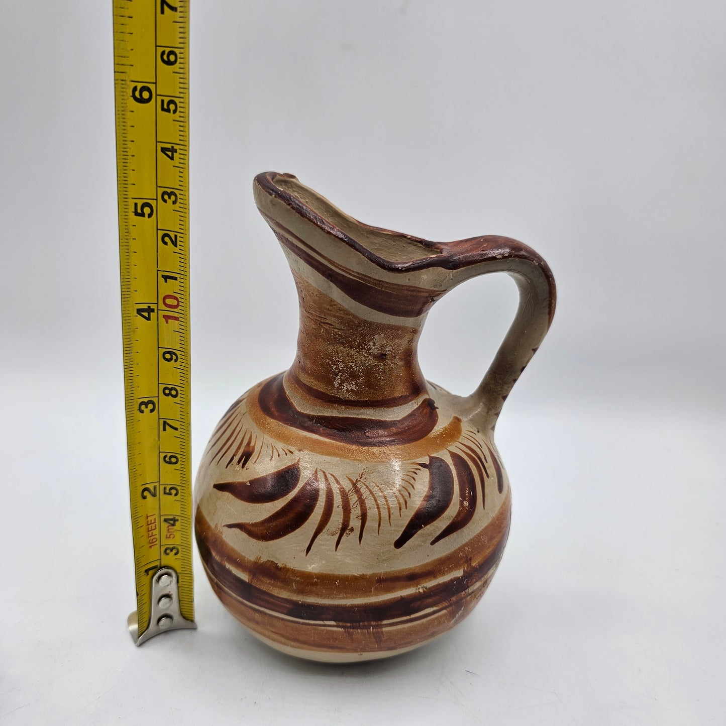 Mexican Pottery Hand Painted Decorative Jug
