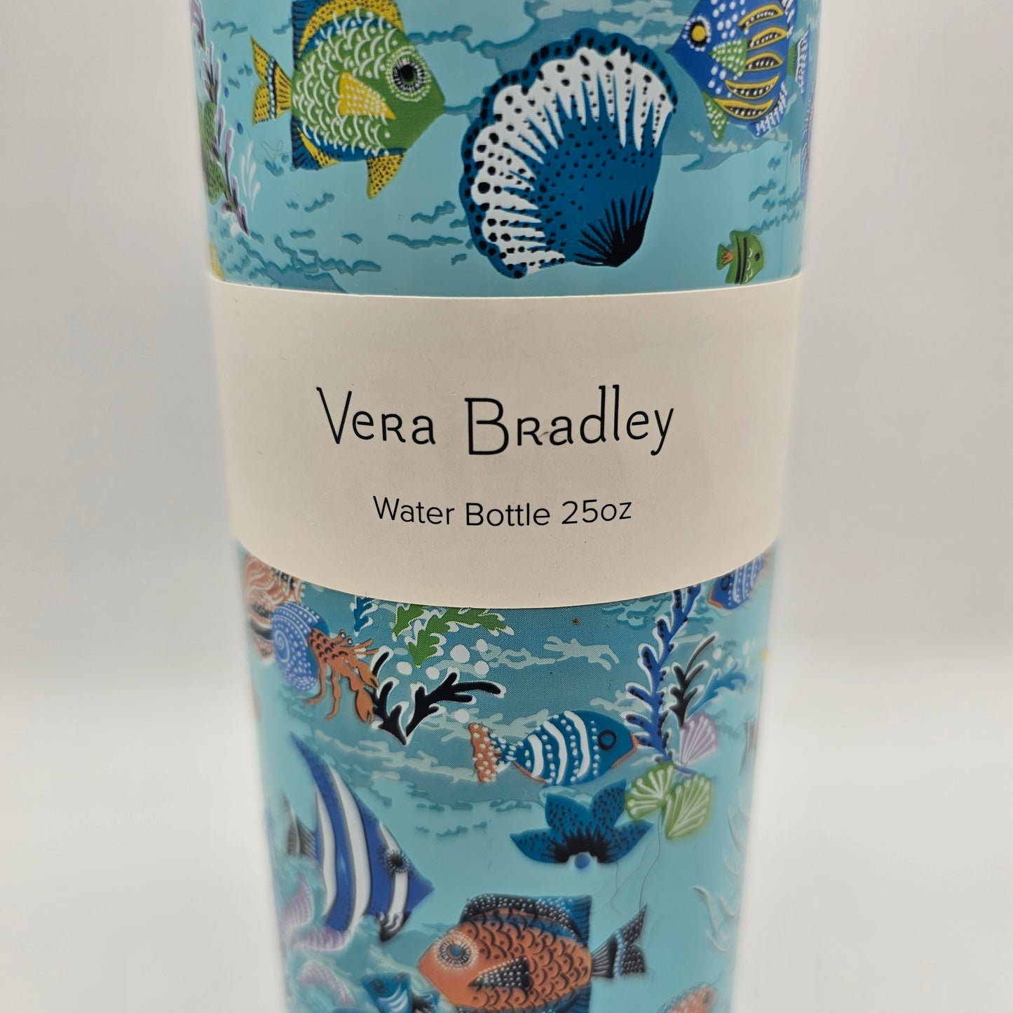 New Vera Bradley Ocean Seashore Themed Metal Drink Travel Bottle