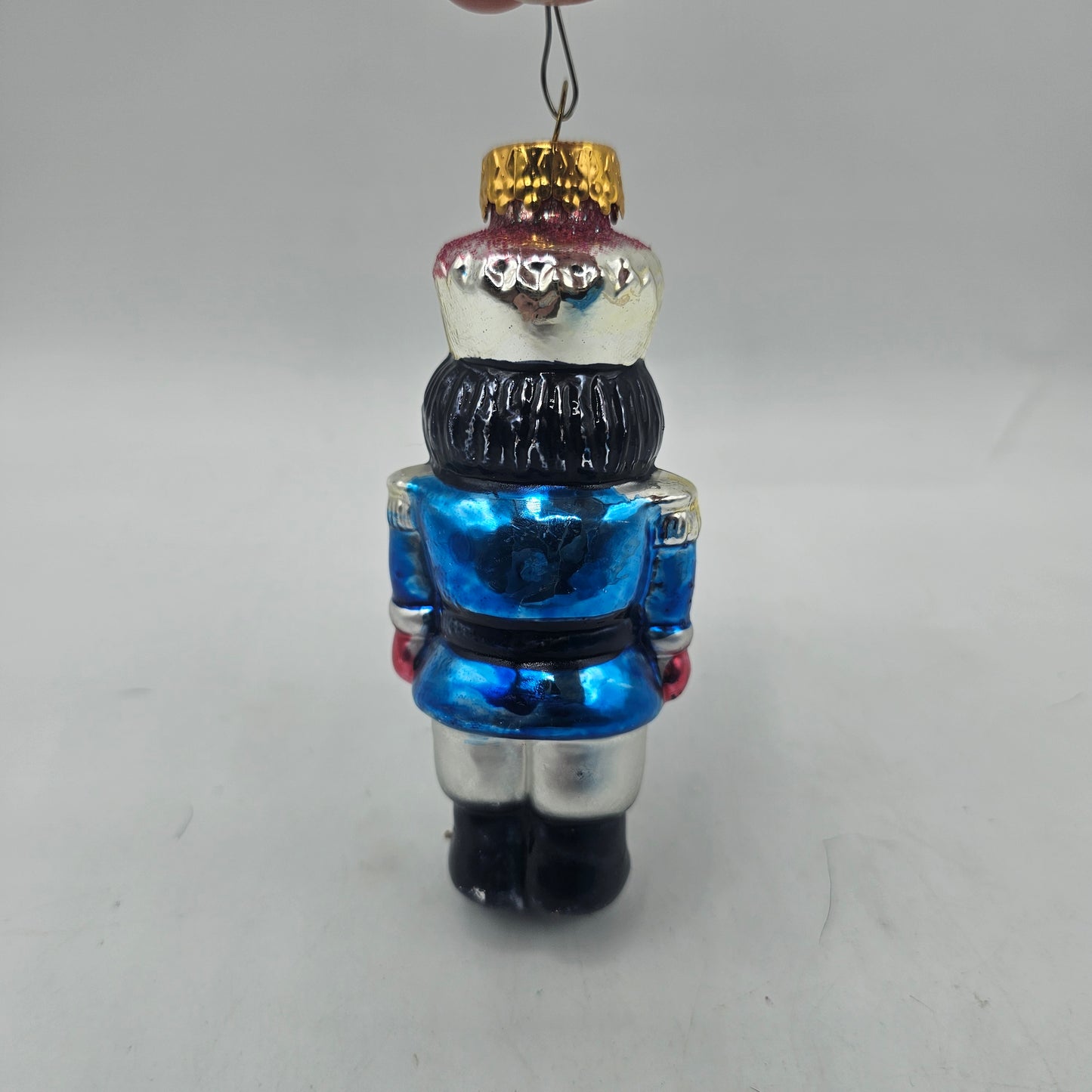 Vintage Blown Glass Nutcracker Soldier Christmas Tree Ornament