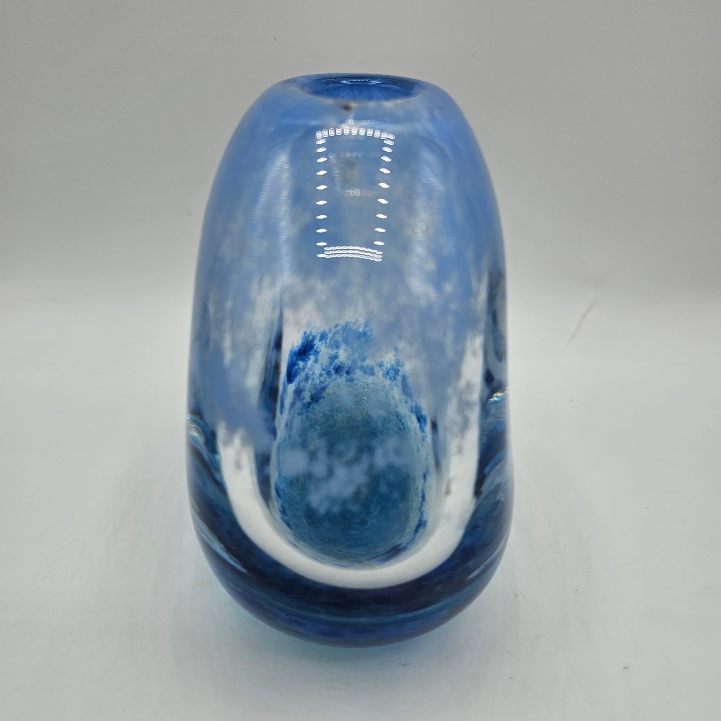 Caithness of Scotland Artisan Glass Longship on the Ocean Vase - Signed