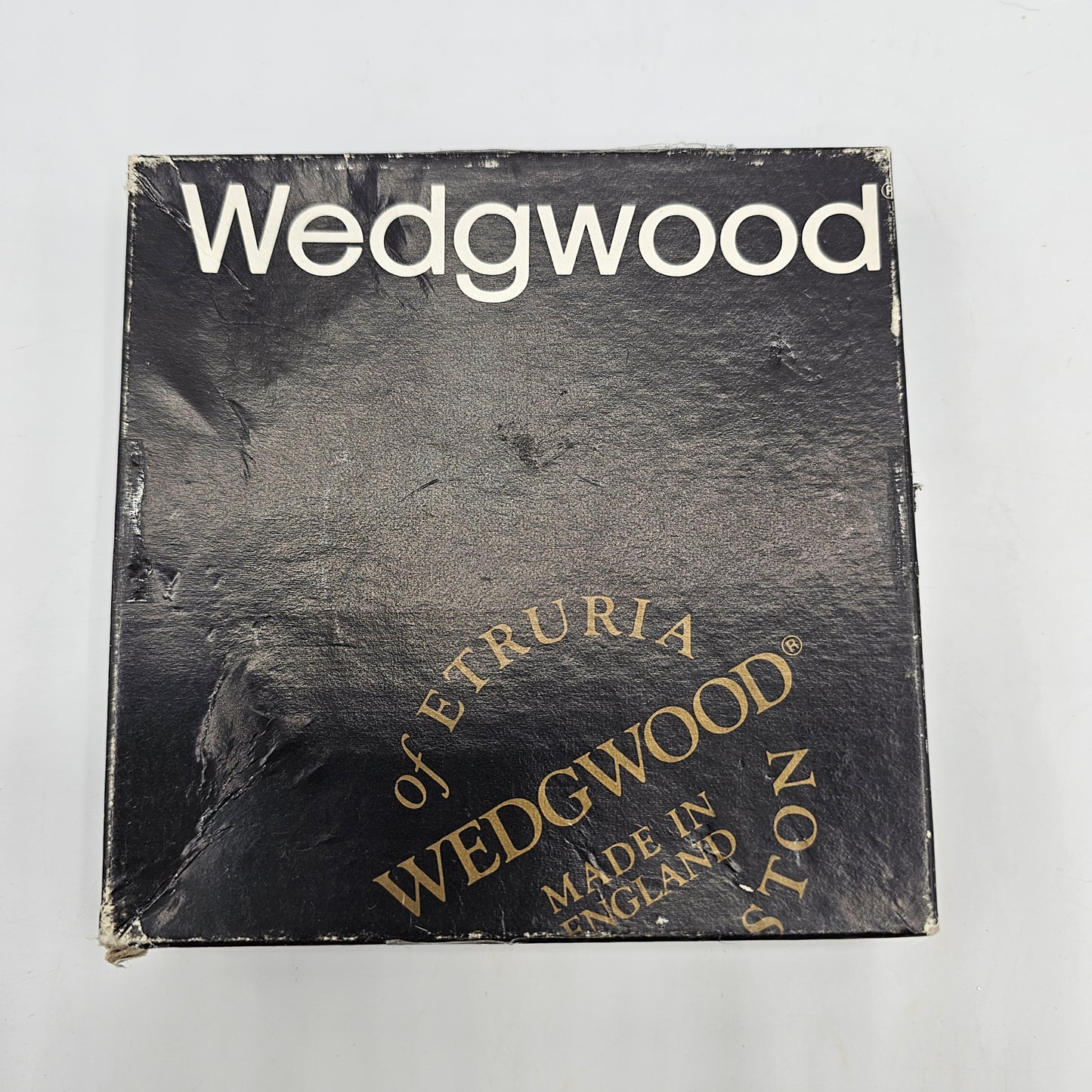 Wedgwood Blue Jasperware Round Trinket or Pin Tray in Original Box - Westminster Abbey