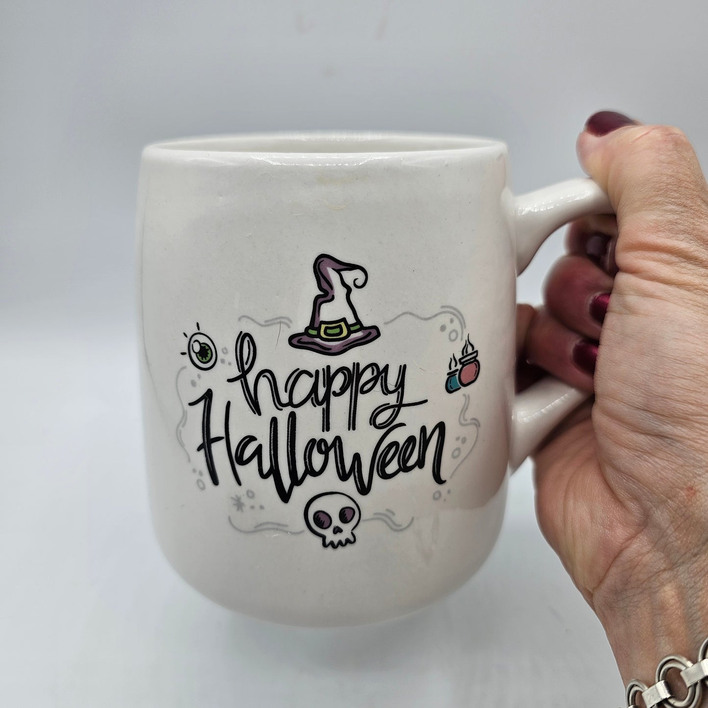 Happy Halloween Double Sided Ceramic Witch Mug