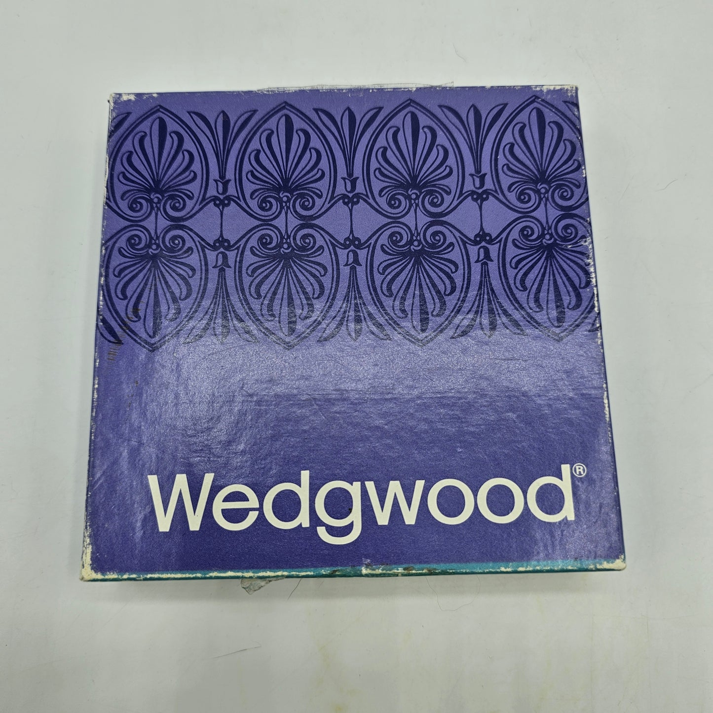 Wedgwood Blue Jasperware Trinket or Pin Tray in Original Box - Sir Winston Churchill