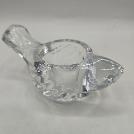 Swedish Glass Bird Votive / Tealight Candle Holder